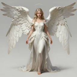 full body portrait of a girl angel, wings, d & d, fantasy, intricate, elegant, highly detailed, digital painting, artstation, concept art, smooth, sharp focus, illustration, art by artgerm and greg rutkowski and peter mohrbacher & greg rutkowski & alexandros pyromallis & nekro & rene maritte