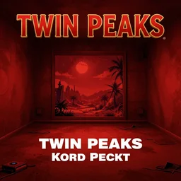 Twin Peaks red room as a PS1 game landscape