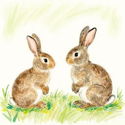 rabbits drawing pictures by arnold lobel