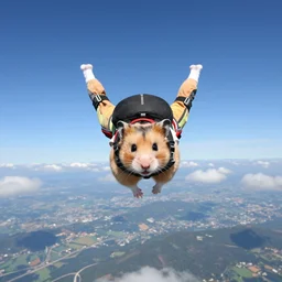 hamster skydiving