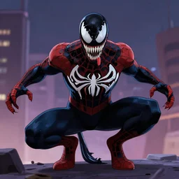 cell-shaded venom in the style of Ultimate Spider-Man (2005 videogame), 4k