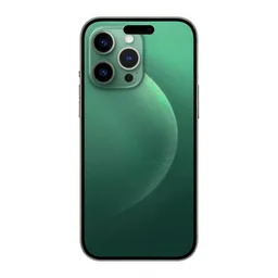 emerald green smartphone, photorealistic, isolated on a pure white background, centered, entire object in frame, sharp focus, soft studio lighting