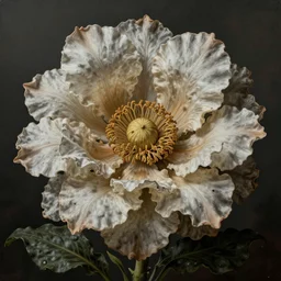 grotesque flower, by rutkowski and giuseppe arcimboldo, james jean and erik jones and rhads, ultradetailed, photorealistic details, full frame, trending artstation