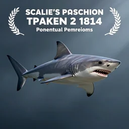 scalie shark digital artwork