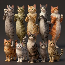 various disney characters combined with cats 2 0 1 9, fullbody dynamic poses, fantasy, intricate, elegant, highly detailed, digital painting, artstation, concept art, matte, sharp focus, illustration, art by sinix and marco bucci
