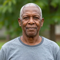 an award winning outdoors portrait photo of a black hispanic short old man pirate with mustache and serious face, short parted hair, movie color graded