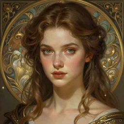 beautiful young kathy ireland, closeup, d & d, fantasy, intricate, elegant, highly detailed, digital painting, artstation, concept art, matte, sharp focus, illustration, art by artgerm and greg rutkowski and alphonse mucha