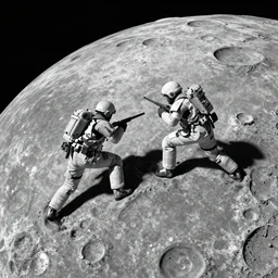 fighting a war on the moon