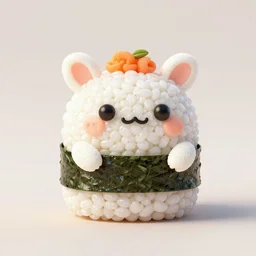 cute creature made of sushi