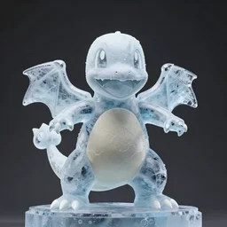 ice sculpture of charmander, no coloring, concept art, octane render, unreal engine 5, highly detailed, high quality, 8 k, soft lighting, realistic face, path traced