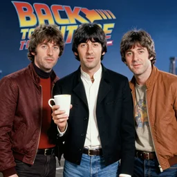 a still of the beatles in back to the future ( 1 9 8 5 )