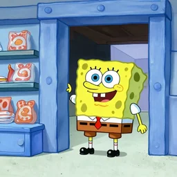 cctv footage recorded last night of spongebob squarepants robbing a store