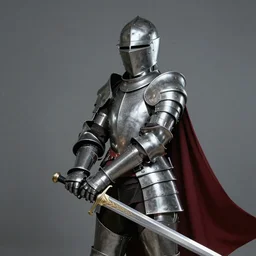 Female Knight holding sword