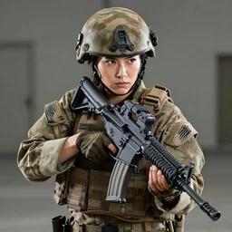 female special forces soldier, photography, highly detailed, brave, powerful, strong