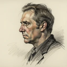 a realistic yet scraggly portrait sketch of the side profile of a stern and sophisticated jamie hewlett, trending on artstation, intricate details, in the style of frank auerbach, in the style of sergio aragones, in the style of martin ansin, in the style of david aja, in the style of mattias adolfsson