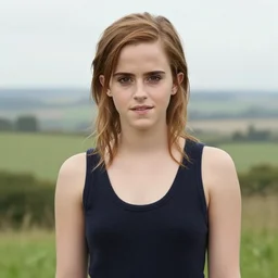 a portrait of emma watson in a scenic environment by amiet cuno
