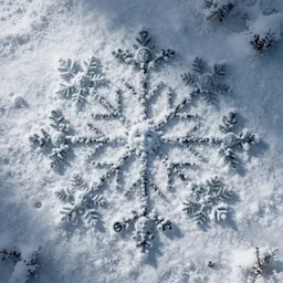 surreal photography mosaic snowflakes with tiny faces. surreal photography