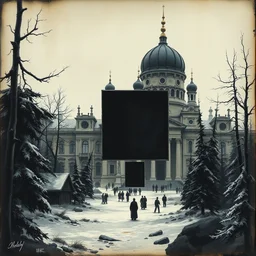 the black square. highly detailed, digital painting, watercolor, soviet realism, engraving, artstation, concept art, smooth, sharp focus, vivid grunge, manga, illustration, unreal engine 5, 8 k, art by bilibin and kuvshinov and malevich and mucha