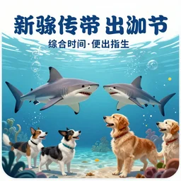 hospital pamphlet on sharks fighting 1 0 0 dogs