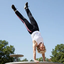 Betty White doing parkour