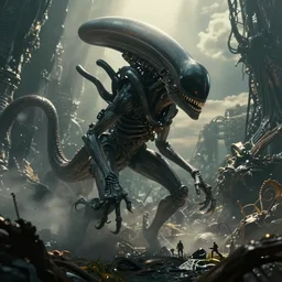 VFX movie scene alien invasion by Emmanuel Lubezki