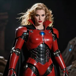 of buck rogers vampire in the form of the red robot from the black hole movie