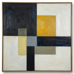 popular decorative abstract art painting with contrasting composition