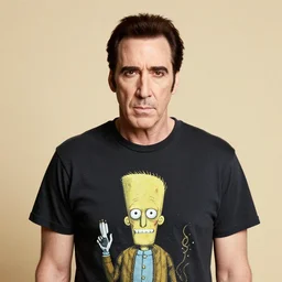 portrait of dr zoidberg wearing a tshirt with nicholas cage print, by evelyn de morgan