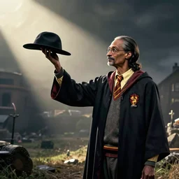 Distributing hat on Snoop dogg,harry potter