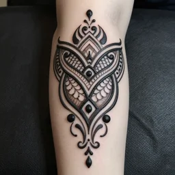 tattoo black and white artistic henna pattern organic art nouveau highly detailed 4 k asymmetrical — ar 1 0 2 4 : 3 0