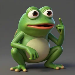portrait of the real life Pepe the Frog, expressive pose, futuristic, highly detailed, digital painting, artstation, concept art, smooth, sharp focus, dramatic light, studio light, by rembrandt