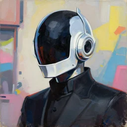 greg manchess portrait painting of daft punk as overwatch character, medium shot, asymmetrical, profile picture, organic painting, sunny day, matte painting, bold shapes, hard edges, street art, trending on artstation, by huang guangjian and gil elvgren and sachin teng