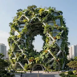 biophilic architecture, parametric design, urban green