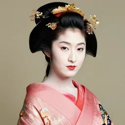 portrait of a beautiful geisha, photograph by steve mccurry