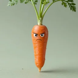 carrot with legs, standing upright, looking for the annoying orange, photo 3 1 mm