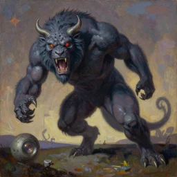 the ferocious beast known as the Tarasque, 8k, surreal oil painting by Leonora Carrington