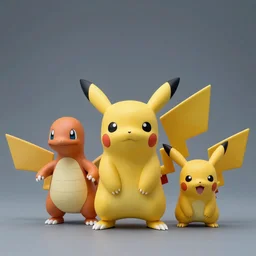Realistic miniature of grown pokemon on a studio shot, movie shot, cinematic perspective, full hd, Vibrant colors