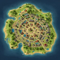 dnd island town map