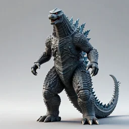 an illustration of the full body of a mecha godzilla, photorealistic, 3 d, unreal engine
