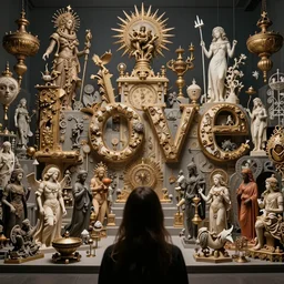 love, diverse inventions, from behind, rebirth rituals, wide angle, elaborate, highly detailed, beautiful lighting