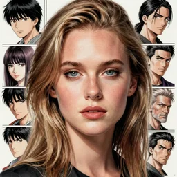 charlize theron portrait as manga girl, realistic shaded perfect face, fine details. anime. realistic shaded lighting poster by ilya kuvshinov katsuhiro otomo ghost - in - the - shell, magali villeneuve, artgerm, jeremy lipkin and michael garmash and rob rey