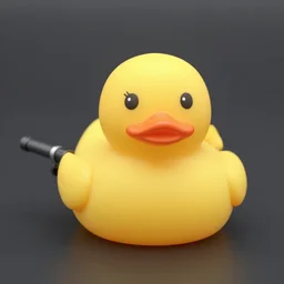rubber duck with machine gun