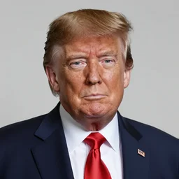 a portrait photograph of donald trump with a big beard, dslr photography