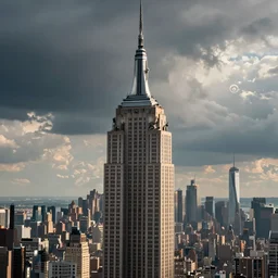 a dragon perched atop the empire state building in manhattan