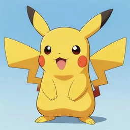 detailed!!! very close detailed image of pikachu by studio colorido