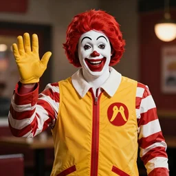 Creepy photo of Ronald McDonald as KFC Mascot