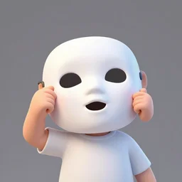DreamSMP taking off mask, cartoon