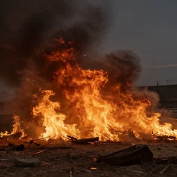 this all ends in fire and scorching dust, 8 k, cinematic, photorealistic, dreamy, dark