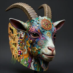 futuristic zombie goat fantasy human face mask concept, infernal occult symbols, intricate artwork by josan gonzalez, zdizslaw beksinski, artgerm, moebius, gustav klimt, very coherent artwork, cinematic, psychedelic, high detail, unreal engine, 8 k, high contrast, vibrant colors