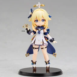 genshin impact paimon nendoroid, award winning professional photo, 1 6 k, professional lighting, figure photography